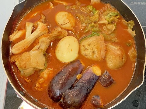 簡単で本格！フライパンで出来る！スープカレー風鍋